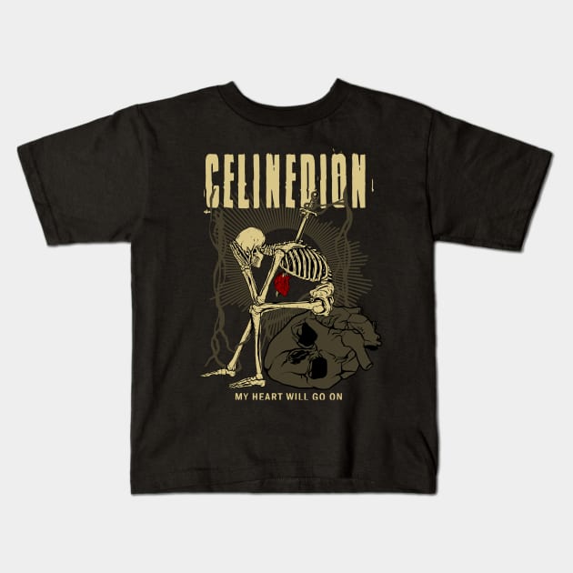 Ceilne Metal Kids T-Shirt by KyleCreated